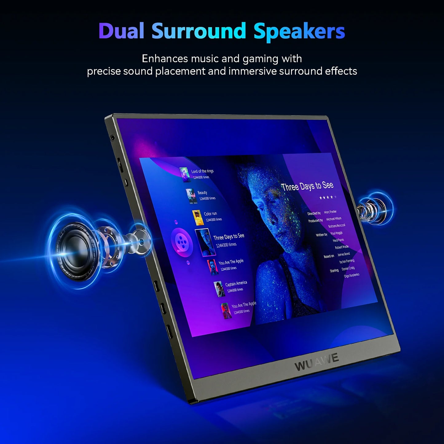 High Quality 120hz Gaming Portable Monitor Aluminum with Stand, 16inch 1200P External Second PC Screen for Phone Laptop Xbox Mac