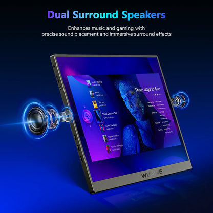 High Quality 120hz Gaming Portable Monitor Aluminum with Stand, 16inch 1200P External Second PC Screen for Phone Laptop Xbox Mac