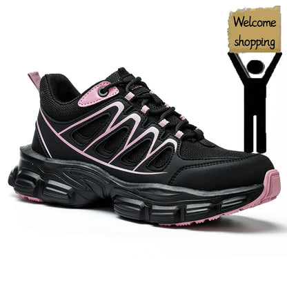 Fashion Safety Shoes Women Work Sneakers structured Shoes pneumatic-Proof Protective Shoes Work Boots Steel Toe Shoes