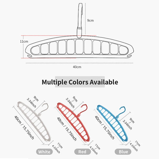 New Clothes Hanger Closet Organizer Space Saving Hanger Multi-port Clothing Rack Plastic Scarf Storage hangers for clothes