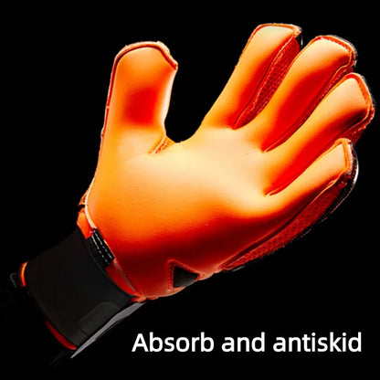 Kids Men Professional Soccer Goalkeeper Gloves 4mm Latex With Finger Protection Children Adults Football Goalie Gloves Protector