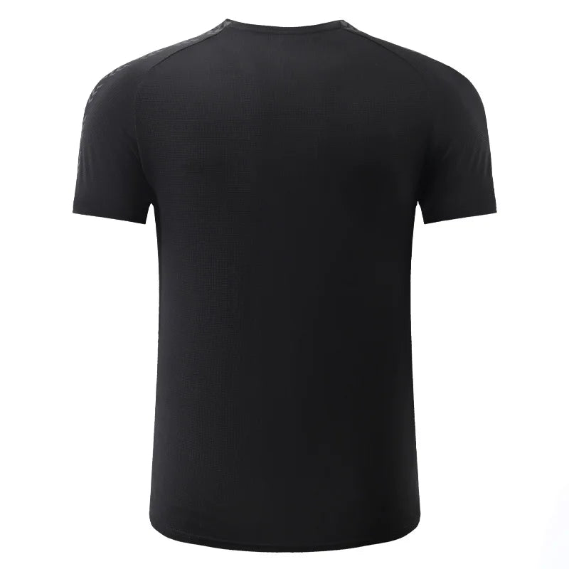 Sport Print Shirts Fashion Breathable Muscle Bodybuilding Men Short Sleeve Gym Workout Quick Dry Outdoors T Shirts