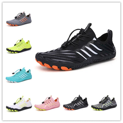 New Arrival Water Shoes Qiuck-Dry Aqua Shoes Men Women Outdoor Beach Swimming Wading Breathable Five-Finger Sneakers Size 35-46