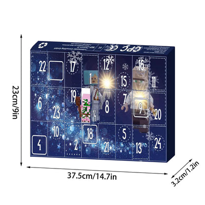 2024 Halloween Christmas Calendar Toy -24 Day Countdown Calendar, Kit Includes 24 Characters, Surprise Gifts For Children & Fans