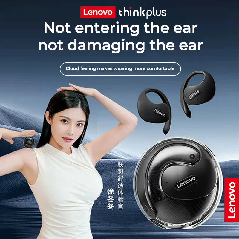 Lenovo X15 pro Thinkplus Bluetooth 5.4 Earphones Sport Wireless Headphones Ear Hook Game Lenovo Earbuds with Mic HD Call Headset