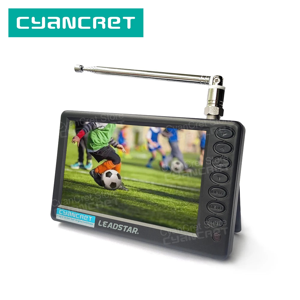 LEADSTAR Pocket TV D5 5 Inch DVB-T2 ATSC ISDB-T TDT Digital and Analog Mini Small Car Television Portable TV Support USB TF AC3