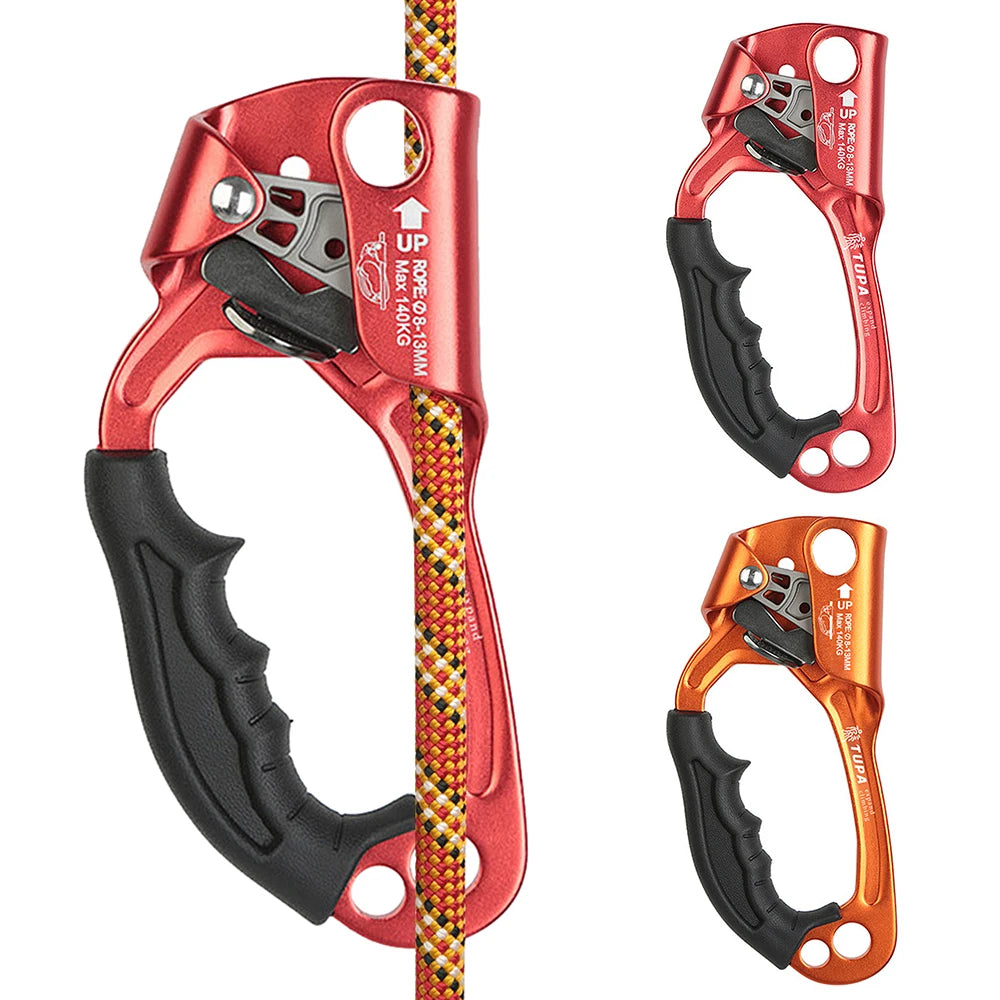 Outdoor Hand Ascender Climbing Ascender 8-13mm Vertical Rope Access Climbing Rescue Caving