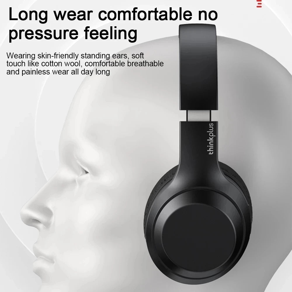 Original Lenovo TH10 Wireless Bluetooth Headset Over-ear Hood Headphones Esports Gaming Sports Hi-Fi with microphone