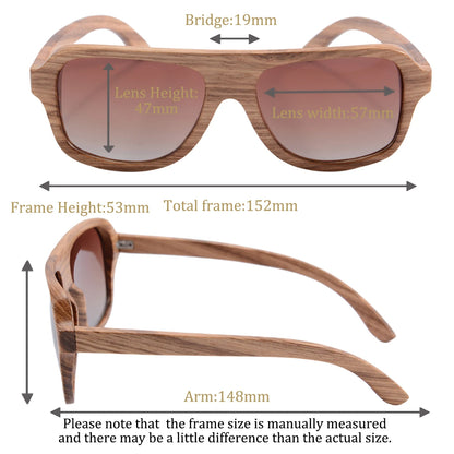 wooden polarized sunglasses men wood sunglasses zebra wood big frame polarized driving sunglass mens 6043