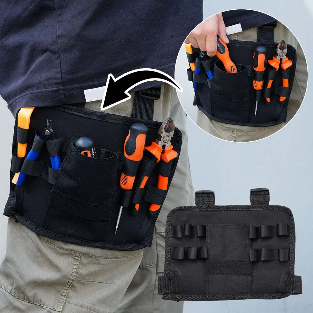 Waterproof Drill Holster Waist Tool Bag Multifunctional Electric Waist Belt Tool Pouch Bag For Wrench Hammer Screwdriver Bag