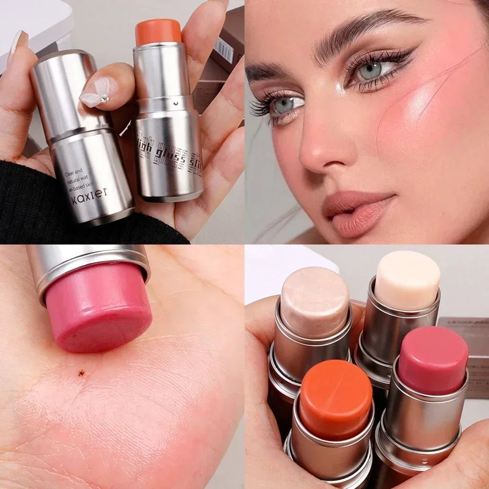 Highlighter 4 Colors Shimmer Water Light Stick Blush Stick Make Up Face Body Illuminator Cosmetics Face Contour Brighten Makeup