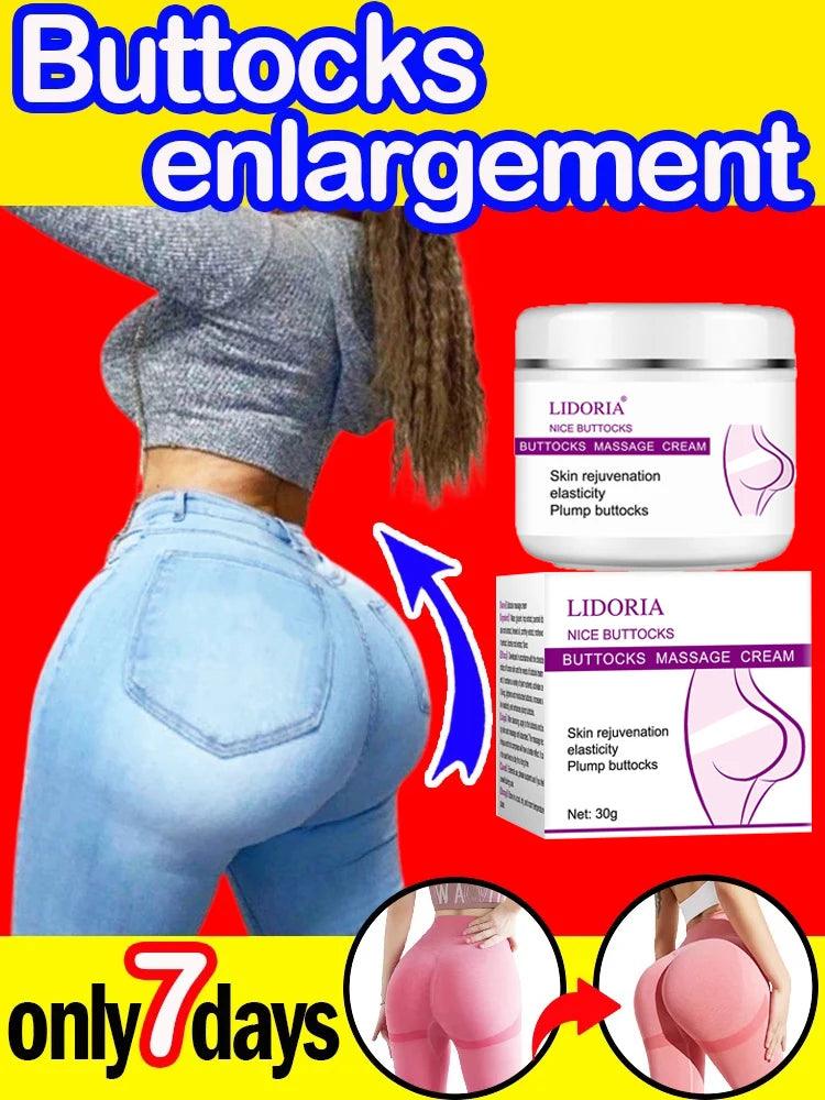 Natural Buttock Augmentation Cream Effective Butt Enlargement Growth Lift Up Ass Firm Breast Bigger Sexy Body Lotion For Women