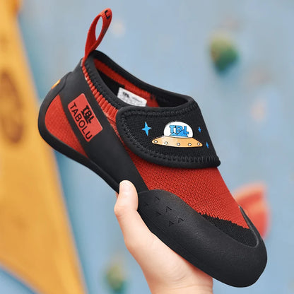 Kids Rock-Climbing Shoes Professional Outdoor Beginners Mesh Non-slip Parent-child Rock-Climbing Bouldering Training Sneakers