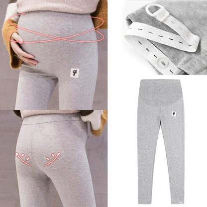 Maternity Leggings Adjustable Waist Pregnant Women Pregnancy Clothes Pants Ropa Mujer Embarazada Premama Enceinte Soft Slim