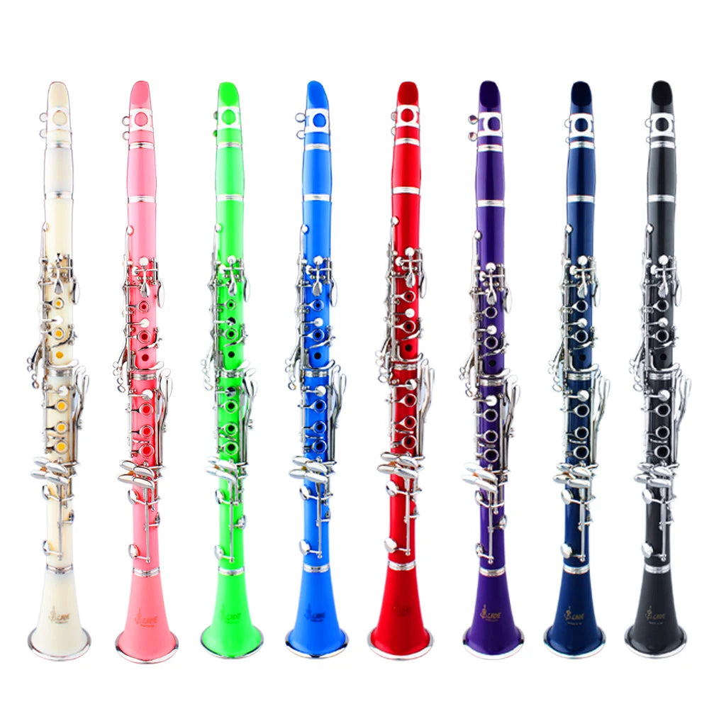 SLADE Bb Clarinet 17 Keys Bakelite Wooden Professional Woodwind Instrument Clarinette With Box Reed Musical Instrument Parts