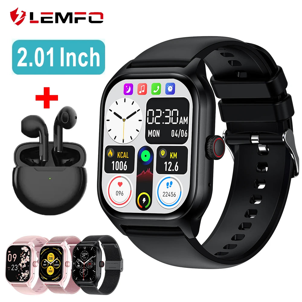 LEMFO LT10 Smart Watch Android Gift Bluetooth Call Smartwatch Touch Dial Music Fitness Tracker Sports Watches