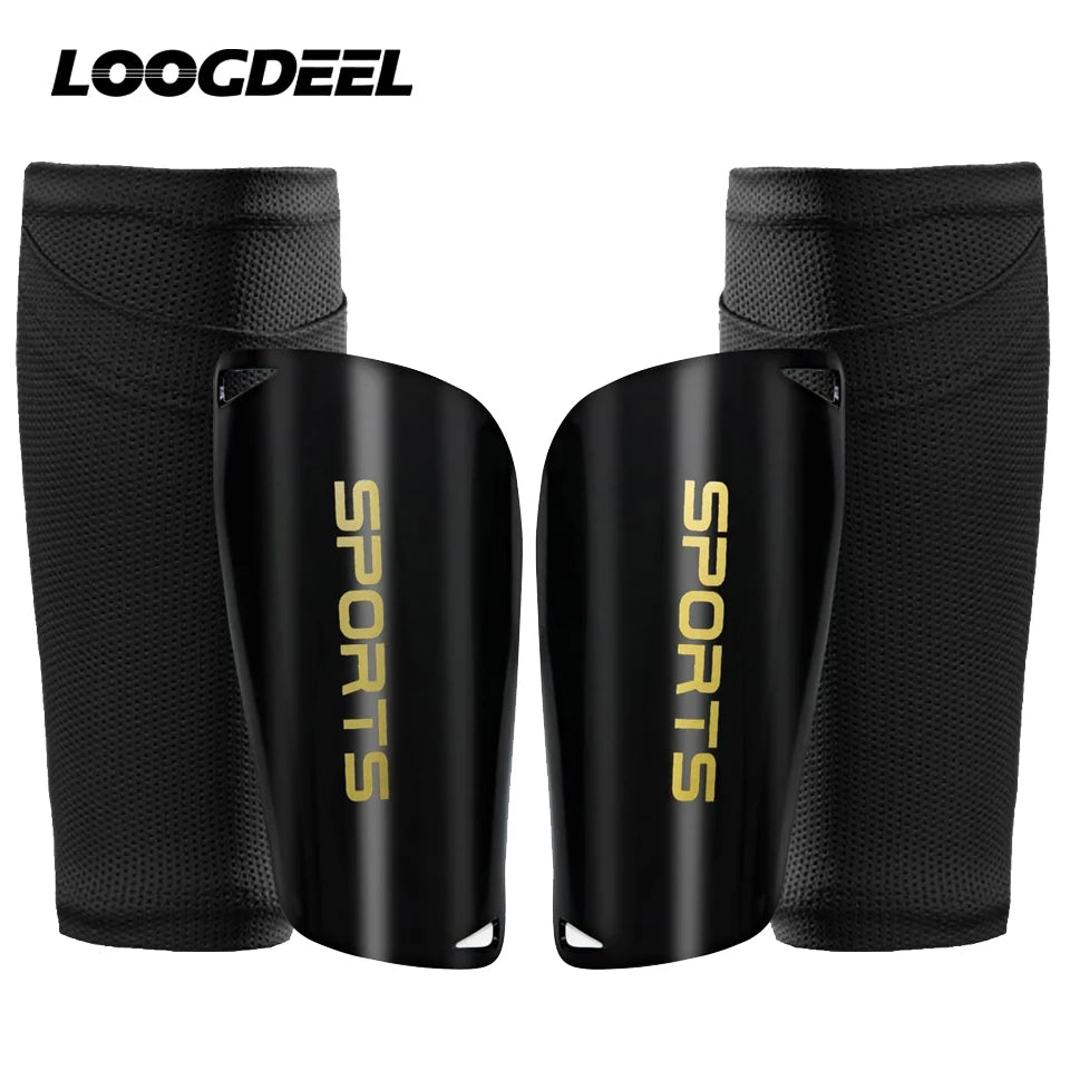 Loogdeel Sport Soccer Football Shin Guard Socks Pads EVA Cushion Protection Reduce Shocks and Injuries for Kid Youth Boys Girls