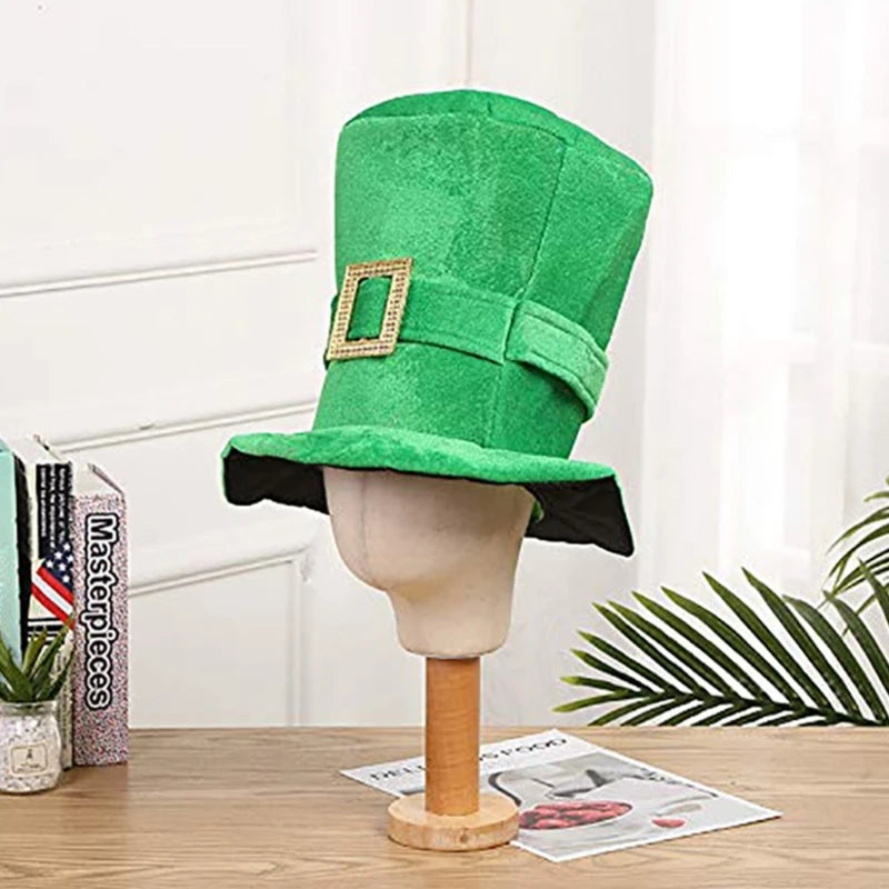 St Patricks Day Accessories Patricks Day Costume Green Top Hat Fashionable Irish Festival Fashionable Adults Accessory