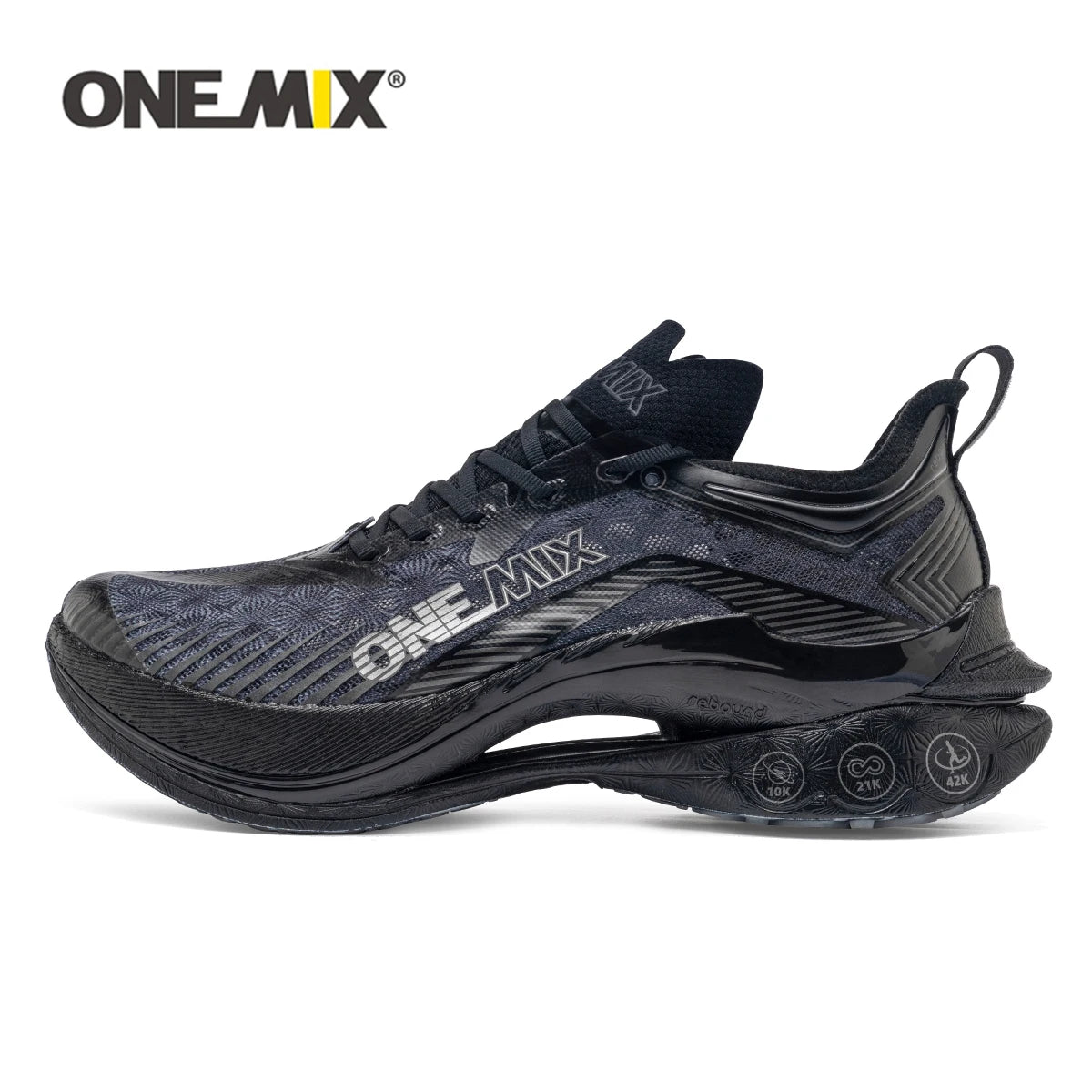 ONEMIX 2024 Carbon Plate Marathon Running Shoes for Men Anti-slip Ultra-light Rebound Athletic Sport Professional Shoes Sneakers