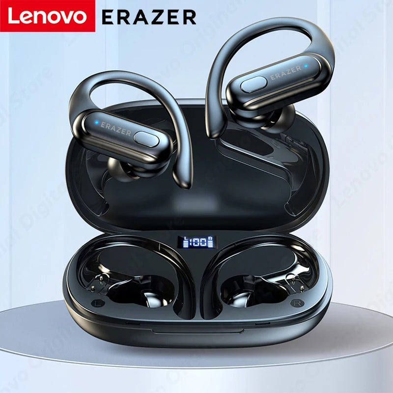 Lenovo ERAZER XT60 Sports Wireless Headphones Bluetooth Earphones HiFi Earbuds Noise Reduction Headset with Mic Earhook