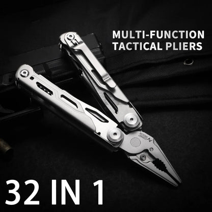 Multi-functional Pliers Stainless Steel Outdoor Multi-purpose Tool Emergency Knife and Scissors Combination Needle Nose Pliers