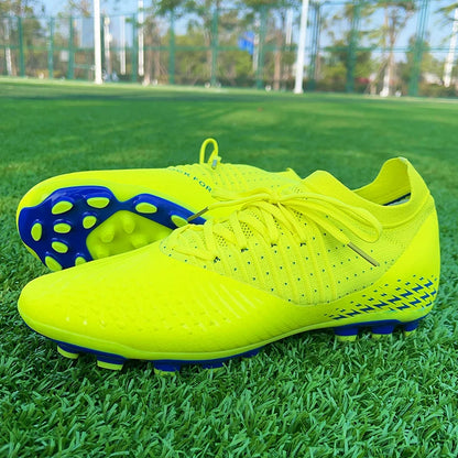 Men Football Cleats Fashion Youth Soccer Shoes Knit Football Training Trainers Breathable Society Campo Non Slip Sports Footwear