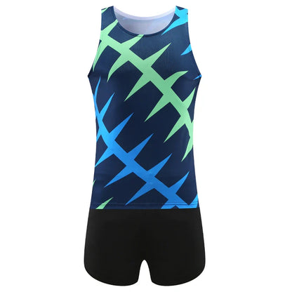 Training Running Suits Men Vest Shorts Breathable Thin Quick Dry