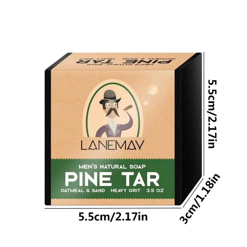 Men's Soap men natural soap Mite Removing Moisturizing Natural Bar Soap Deep Cleansing Pores Remove Dirt For Men Pine Tar Soap