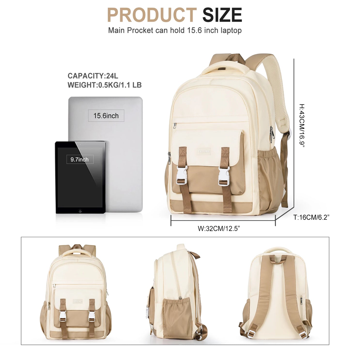 Backpacks for Students High Capacity College Women Backpack Trendy Laptop School Bag Girl BookBag Travel Backpack Aesthetic Bags