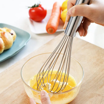 8/10/12 Inches Stainless Steel Egg Whisk Manual Kitchen Biscuit Pastry Blenders Milk Cream Butter Cake Mixer Food Baking Tools