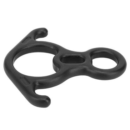 50KN Ox Horn 8-Shaped Ring Carabiner High Strength Aluminum Climbing Descender Aerial Work Climbing Equipment