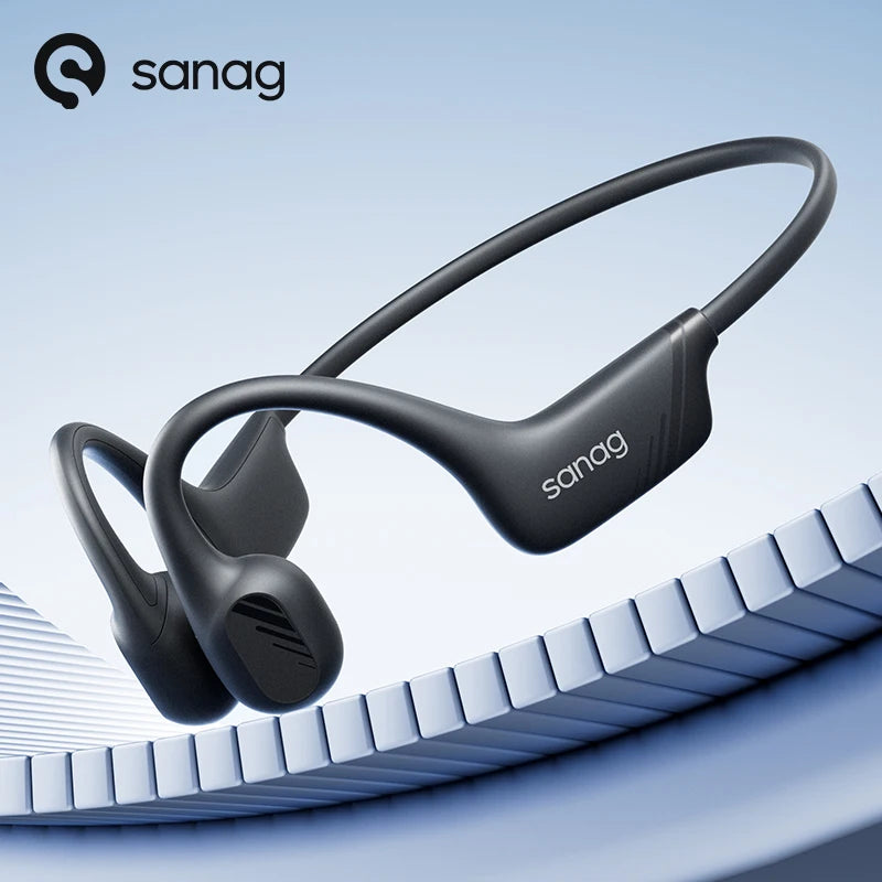 Sanag B21S True Bone Conduction Bluetooth 5.4 Earphone AAC HiFi Powerful Bass Headphones Sport Earbuds Running Wireless Headset