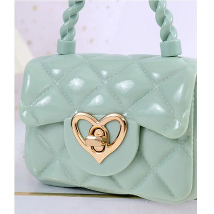 PU Mini Shoulder Bags New Heart Coin Wallets Handbags Women Girls