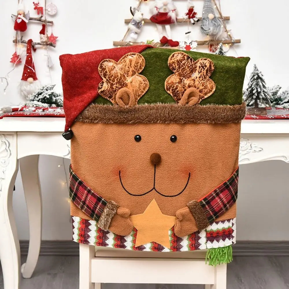 Christmas Decoration Chair Set Stool Set New Doll Chair Cover Europe and the United States Decorative Home Furnishings