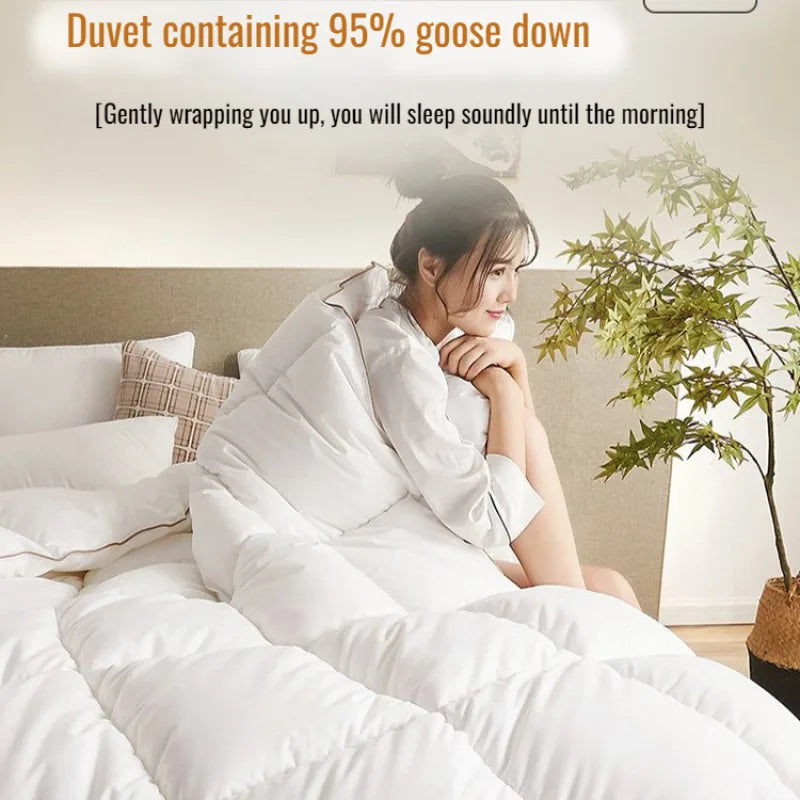 Feather Down Duvet Soft and Warm Perfect for Home Decor