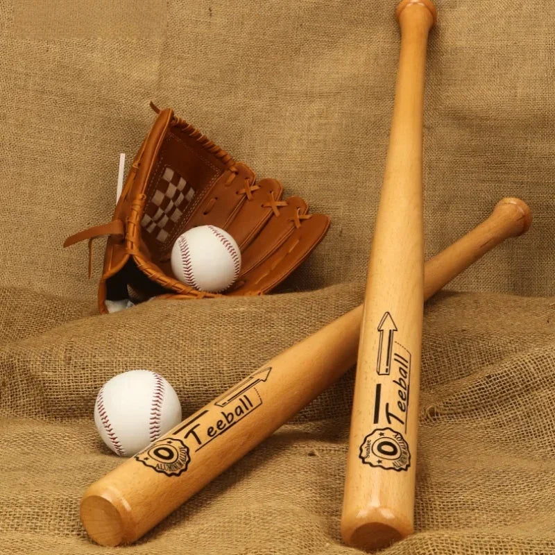 21 Inch Wooden Baseball Bat Professional Hardwood Baseball Stick Softball Outdoor Sports Equipment Self-Defense Gear for Kids