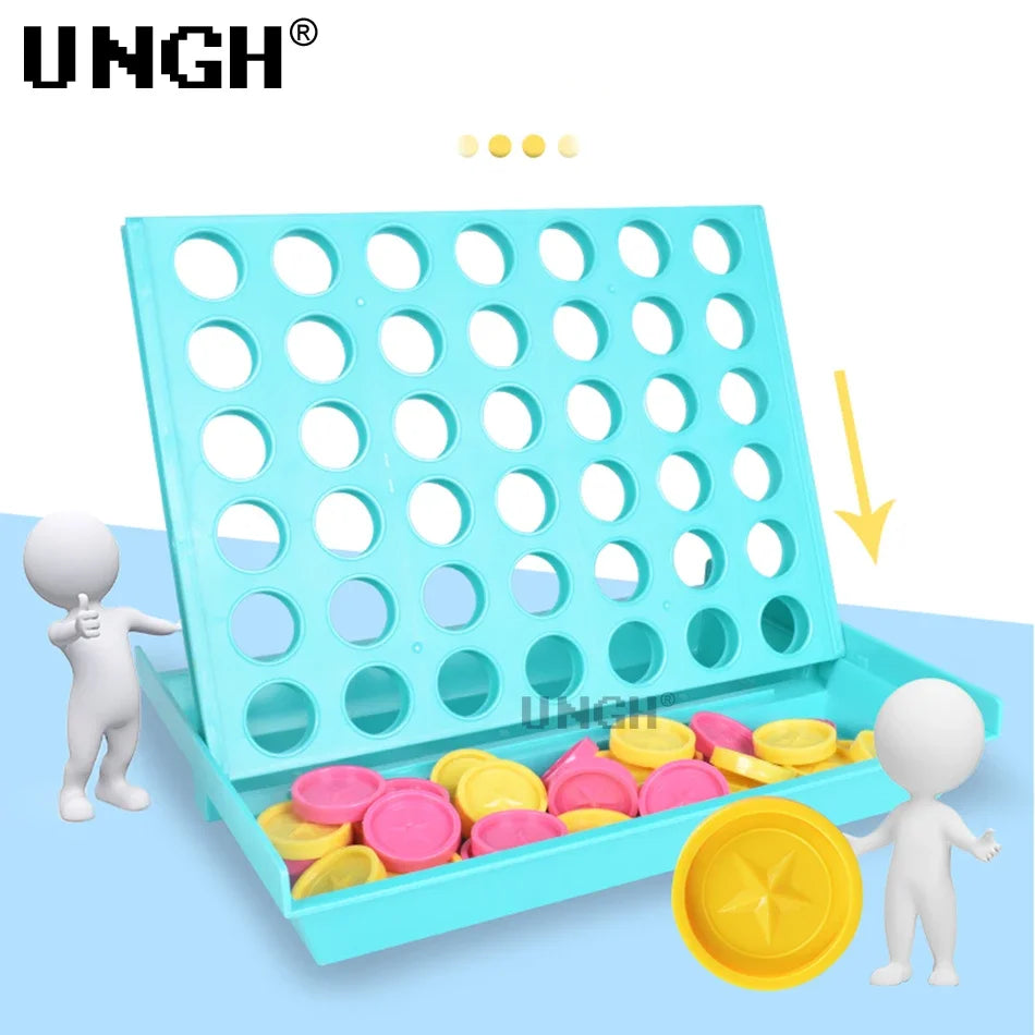 UNGH Four In A Row Bingo Chess Connect Classic Family Board Game Toys Fun Educational Toy for Kids Children Entertainment Game