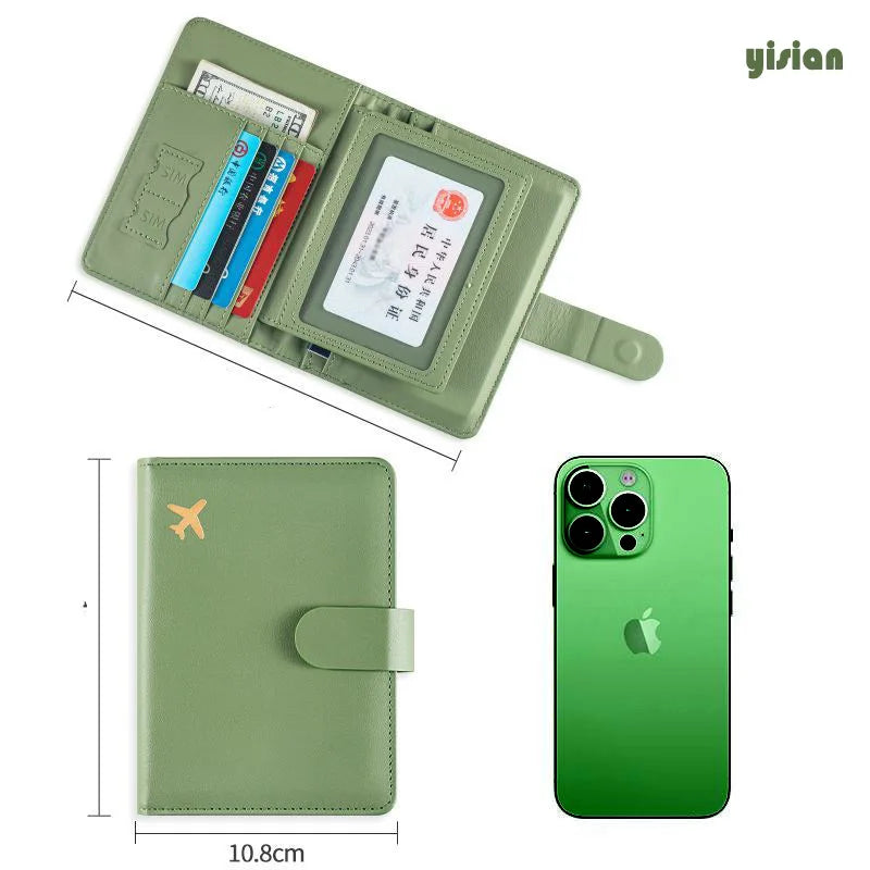 RFID Passport Cover Case Passport Holder Multifunctional Passport Wallet ID Credit Card Holder Travel Wallet Travel Accessories