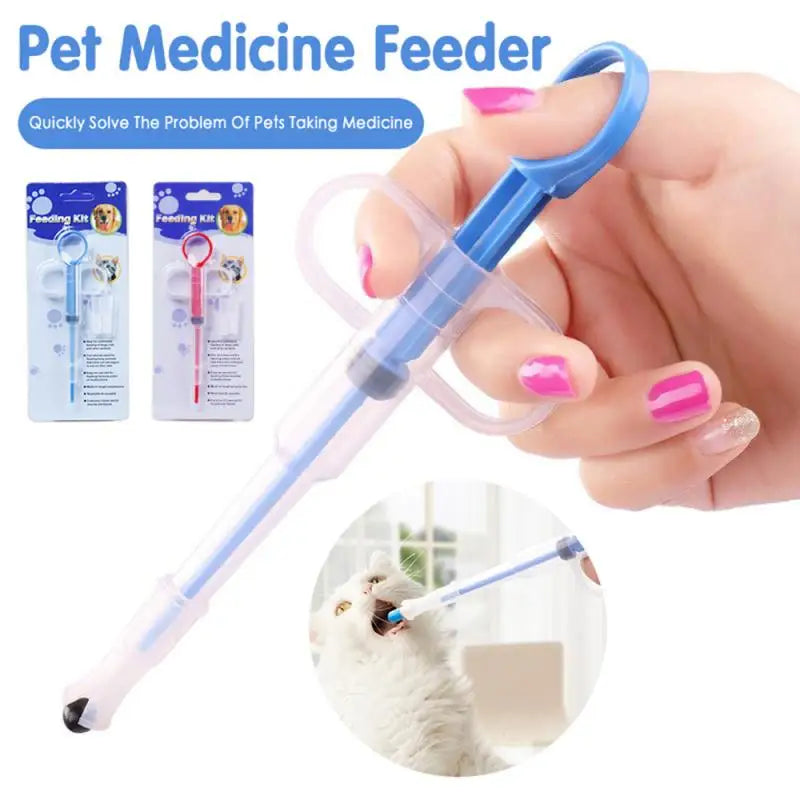 1PCS Pet Syringe Tablet Pill Gun Piller Push Dispenser Medicine Water Milk Tube Feeder Tools Dog Accessories Cat