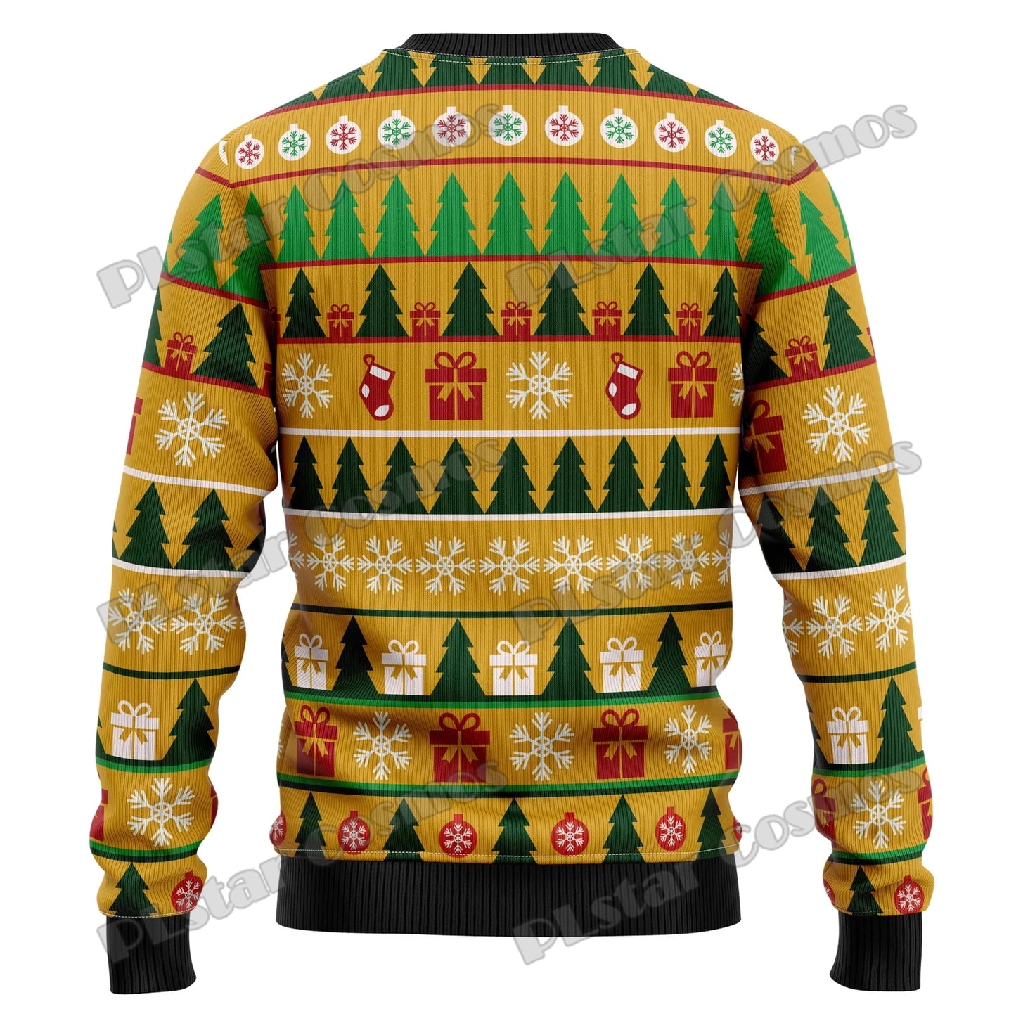 PLstar Cosmos Christmas Jingle Beer 3D Printed Men's Ugly Christmas Sweater Winter Unisex Casual Warm Knitwear Pullover MY22