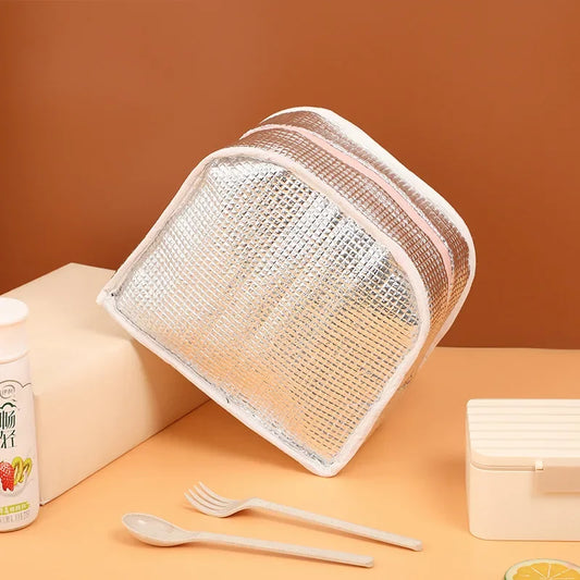 Kawaii Portable Fridge Thermal Bag Women Children's School Thermal Insulated Lunch Box Tote Food Small Cooler Bag Pouch