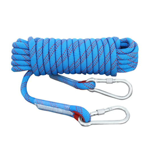 Tomshoo 10mm Rock Climbing Rope 10M/20M/30M Outdoor Static Rapelling Rope for Fire Rescue Safety Escape Climbing Accessories