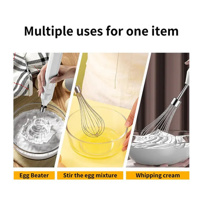 1 PCS Electric Milk Frother Handheld Egg Beater Coffee Milk Drink Egg Mixer Foamer Foamer Household Kitchen Cooking Tool