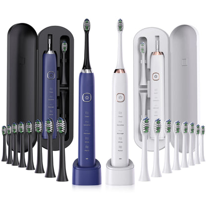 Smart Sonic Electric Toothbrush Ultrasound IPX7 Rechargeable Tooth Brush 5 Mode Smart Time Whitener Teethbrush Sarmocare S100