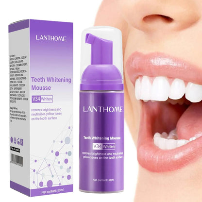 V34 Teeth Mousse Removes Smoke Stains Removes Yellowing and Freshens Breath Effectively Whitens and Removes Yellowing Oral Care