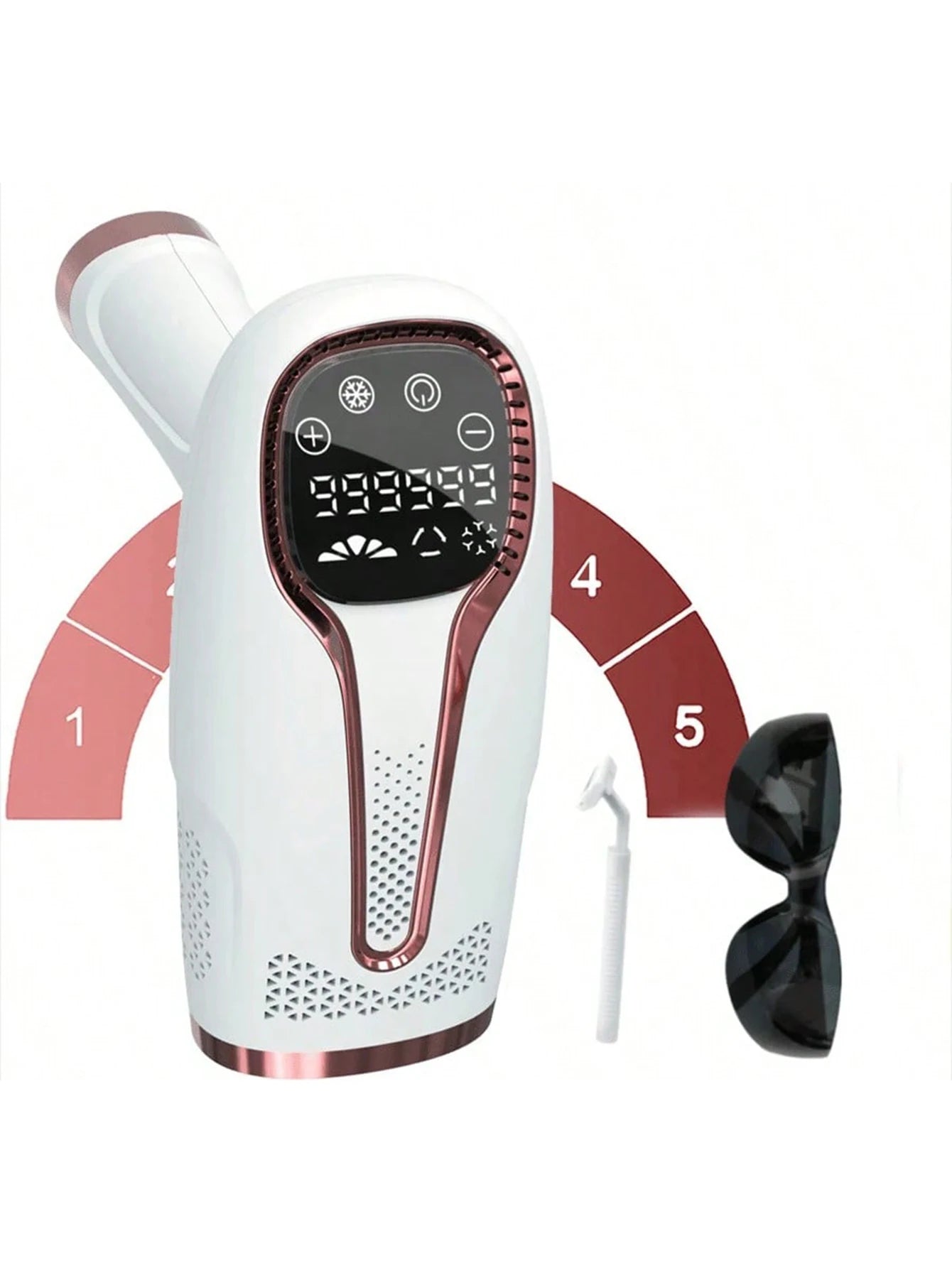 Painless Epilator,IPL Laser Hair Removal Device for Women and Men, 3-in-1 At-Home for Whole Body, Face, Armpits, Bikini, Arms