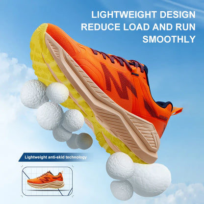 GOLDEN CAMEL Jogging Shoes Women Breathable All-terrain Grip Wear-resistant Cushioning Casual Sport Running Shoes for Men Summer