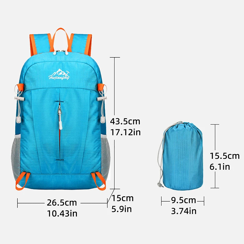 17L Portable Foldable Backpack Folding Mountaineering Bag Ultralight Outdoor Climbing Cycling Travel Knapsack Hiking Daypack