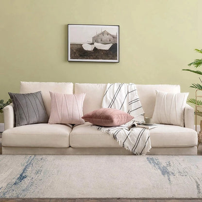 Inyahome New Art Velvet Yellow Blue Pink Solid Color Cushion Cover Pillow Cover Pillow Case Home Decorative Sofa Throw Decor