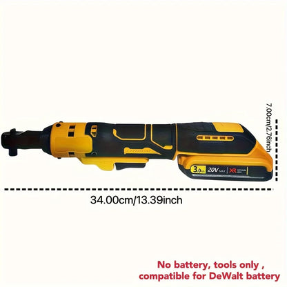 Fit For Dewalt 20V Battery Electric Ratchet Wrench 220N.M Cordless driver 3/8 Inch Removal Screw Nut With LED Repair Power Tools